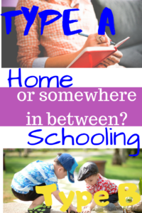 Homeschooler Type A, B, or somewhere in between