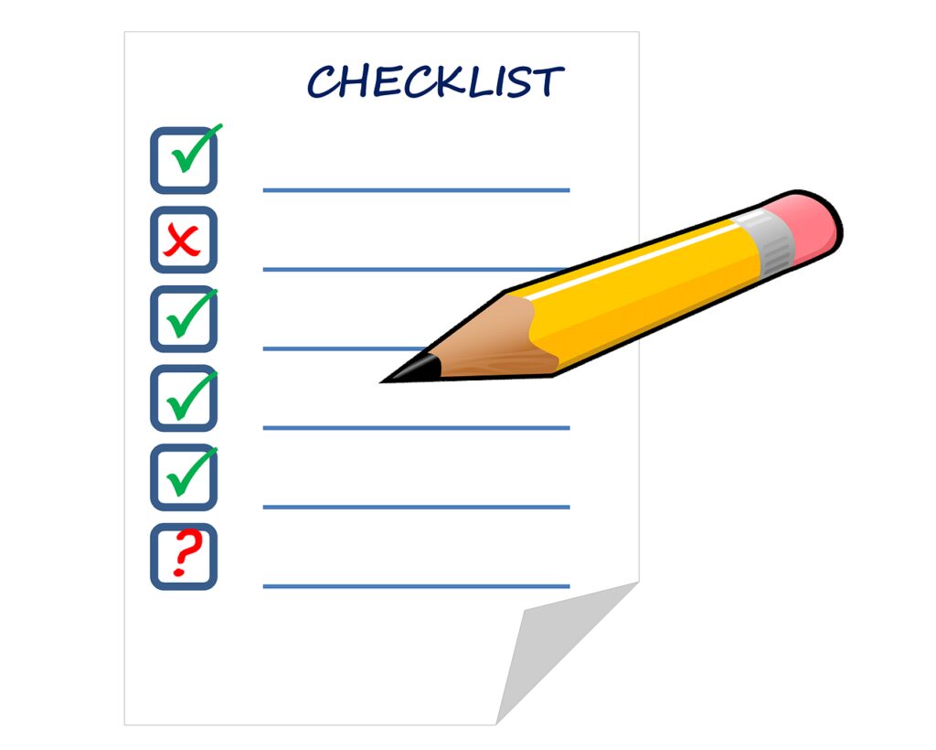 checklist, list, check